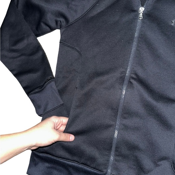 Women’s Under Armour Zip Up Jacket Black Size Small - Picture 5 of 8